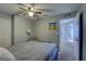 Comfortable bedroom with a double bed and access to hallway at 6262 142Nd N Ave # 505, Clearwater, FL 33760