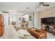 Open concept living space with a view into the updated kitchen at 1890 San Mateo Dr, Dunedin, FL 34698