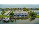Aerial view of waterfront community at 4827 Coquina Key Se Dr # B, St Petersburg, FL 33705