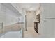 Bright kitchen boasts granite countertops and stainless steel appliances at 4827 Coquina Key Se Dr # B, St Petersburg, FL 33705