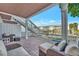 Spacious patio featuring comfortable outdoor furniture and scenic waterfront views at 4827 Coquina Key Se Dr # B, St Petersburg, FL 33705