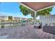 Spacious patio overlooking the water, perfect for entertaining at 4827 Coquina Key Se Dr # B, St Petersburg, FL 33705