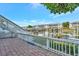 Brick waterfront patio with a view of a nearby dock at 4827 Coquina Key Se Dr # B, St Petersburg, FL 33705