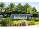 Esplanade Golf & Country Club entrance sign, welcoming residents and guests at 13118 Sorrento Way, Bradenton, FL 34211
