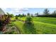 Beautiful backyard with lush landscaping and a well-maintained lawn, perfect for outdoor activities at 17702 Cresswind Ter, Bradenton, FL 34211