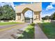 Ornate entrance arch to community at 2434 Australia E Way # 42, Clearwater, FL 33763