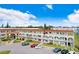 Exterior view of condo building, showing unit location at 2434 Australia E Way # 42, Clearwater, FL 33763