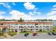 Exterior view of condo building, showing unit location at 2434 Australia E Way # 42, Clearwater, FL 33763