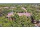 Scenic aerial view of residential buildings nestled among lush trees, showcasing a serene atmosphere and a harmonious community landscape at 5606 Pinnacle Heights Cir # 304, Tampa, FL 33624