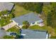 Aerial view of house and surrounding neighborhood at 11116 Jenkins Ct, San Antonio, FL 33576