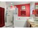 Bathroom with shower and tub at 11116 Jenkins Ct, San Antonio, FL 33576