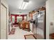 Kitchen boasts ample cabinetry, stainless steel appliances, and an island at 11116 Jenkins Ct, San Antonio, FL 33576