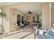 Outdoor patio with seating area at 11116 Jenkins Ct, San Antonio, FL 33576