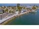 Aerial view showing home's waterfront location and neighborhood at 1207 Pass A Grille Way, St Pete Beach, FL 33706