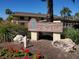 Community entrance sign for Villas de Golf at 12300 Vonn Rd # 6103, Largo, FL 33774