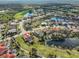 Aerial view showcasing a home's location in a desirable neighborhood at 2337 Platinum Dr, Sun City Center, FL 33573