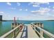 Expansive waterfront dock offering scenic views at 250 126Th Ave # 206, Treasure Island, FL 33706
