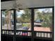 Screened balcony overlooking community parking lot at 2593 Countryside Blvd # 7213, Clearwater, FL 33761