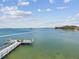 Beautiful water view featuring a long dock and calm water, ideal for waterfront living and activities at 464 N Paula Dr # 322, Dunedin, FL 34698