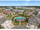 Community pool and surrounding townhomes at 5128 6Th N Way, St Petersburg, FL 33703