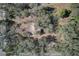 Aerial view of property showing house and lot boundaries at 10019 Curley Rd, San Antonio, FL 33576