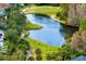 Golf course view with pond and surrounding trees at 10106 Radcliffe Dr, Tampa, FL 33626