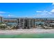 Aerial view of high rise building on the beach at 1660 Gulf Blvd # 706, Clearwater Beach, FL 33767