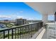 Spacious balcony with water views and seating for two at 1660 Gulf Blvd # 706, Clearwater Beach, FL 33767