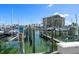 Boat dock with lift and access to waterway at 1660 Gulf Blvd # 706, Clearwater Beach, FL 33767