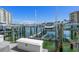 Private boat dock with multiple slips and lift at 1660 Gulf Blvd # 706, Clearwater Beach, FL 33767