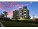 High rise building at sunset, oceanfront at 1660 Gulf Blvd # 706, Clearwater Beach, FL 33767