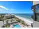Stunning ocean view from balcony, with beach and pool in sight at 1660 Gulf Blvd # 706, Clearwater Beach, FL 33767