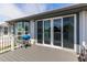 Back deck with built-in grill and privacy fence at 4925 New England Blvd # 204, New Port Richey, FL 34652
