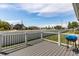 Spacious deck with backyard views and grill at 4925 New England Blvd # 204, New Port Richey, FL 34652