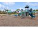 playground with modern equipment and shaded seating areas at 10025 Lake Wales Cir, Sarasota, FL 34241