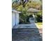 View of the backyard, showing a covered patio area at 2508 50Th N Ave, St Petersburg, FL 33714