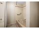 Clean bathroom with a bathtub and shower combination at 9386 Tradewinds Ave, Seminole, FL 33776