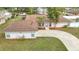 Single story home, brown roof, curved driveway at 23315 Charlston Pl, Land O Lakes, FL 34639