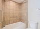 Clean bathroom with tile shower/tub combo at 23315 Charlston Pl, Land O Lakes, FL 34639