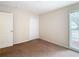 Bedroom with sliding glass door and carpet at 23315 Charlston Pl, Land O Lakes, FL 34639