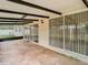 Covered patio with sliding glass doors at 23315 Charlston Pl, Land O Lakes, FL 34639