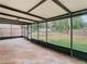 Spacious screened patio overlooking backyard at 23315 Charlston Pl, Land O Lakes, FL 34639