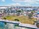 Aerial view of waterfront park and residential area at 529 80Th Ave, St Pete Beach, FL 33706
