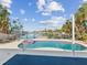 Relaxing pool area overlooking the water at 529 80Th Ave, St Pete Beach, FL 33706