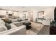 Open floor plan with neutral colors and modern decor, creating a comfortable living space at 7122 Heron Walk Ln, Wesley Chapel, FL 33545