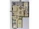 Floor plan showcasing a 2-bedroom, 2-bath home with a garage at 10043 Crooked Creek Dr # 101, Venice, FL 34293