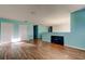 Living room featuring hardwood floors and light walls at 11309 Outrigger Ave, Spring Hill, FL 34608