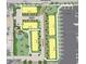 Community site plan showing building locations, pool, and boat docks at 1623 Sea Haven Dr # 301, Punta Gorda, FL 33950
