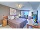 Main bedroom with ocean view and king-size bed at 17980 Gulf Blvd # 103, Redington Shores, FL 33708
