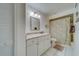 Clean bathroom, granite countertop, shower/tub combo at 2035 Nash Dr, Clearwater, FL 33763
